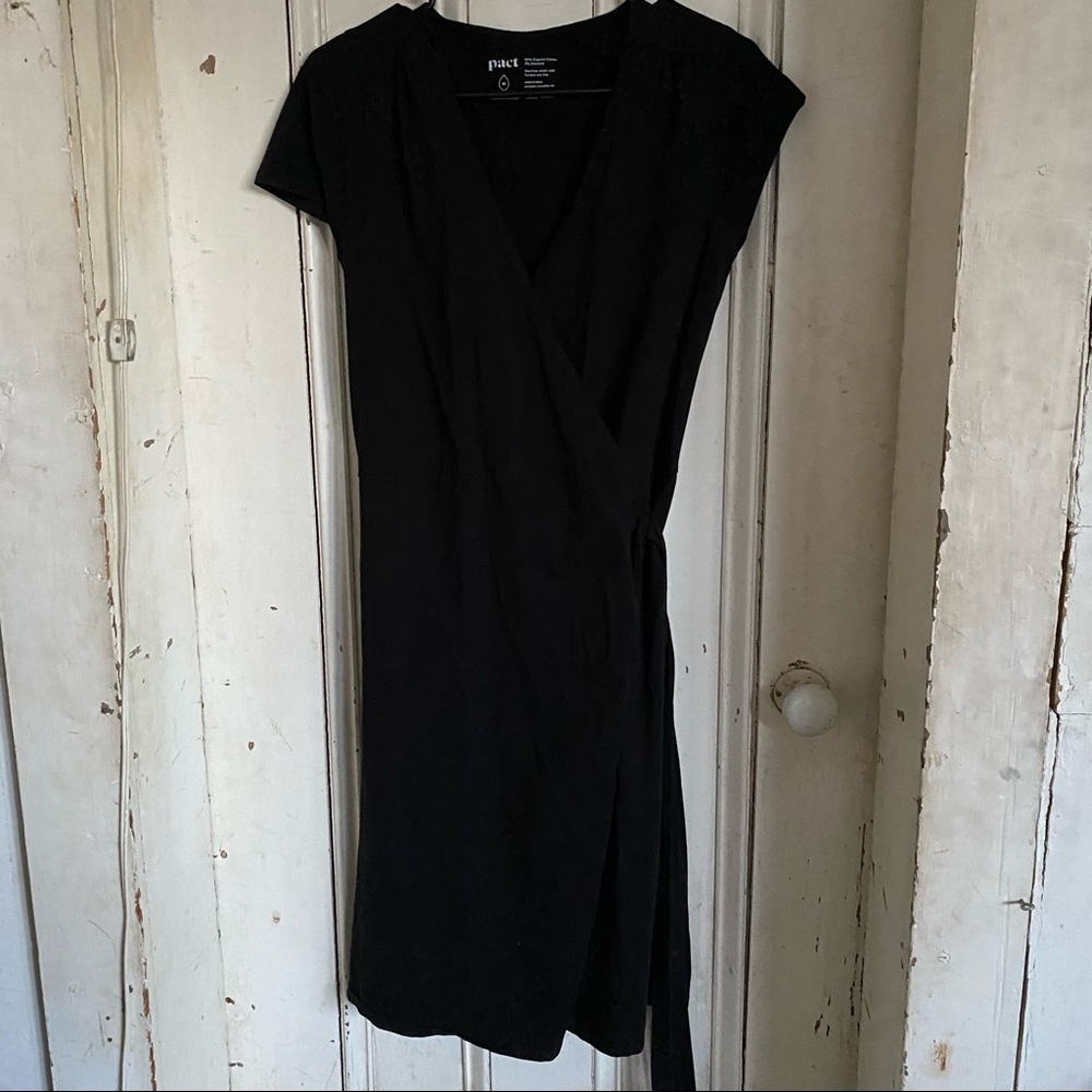 Pact Organic Wrap Dress